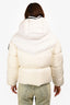 Moncler White Guenioc Guibbotto Down Jacket Size 2