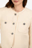 Cinq a Sept Ivory 'Junia' Boucle Crop Jacket Size 2