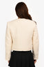 Cinq a Sept Ivory 'Junia' Boucle Crop Jacket Size 2