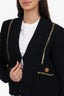 Balmain Black Knit Studded Cardigan Size 40