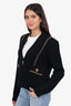 Balmain Black Knit Studded Cardigan Size 40
