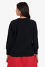 Burberry London Black Cotton Prorsum Embroidered Sweat Shirt Size L