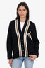 Gucci Black Wool Knit Bee Embroidery Cardigan Size S