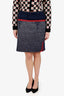 Prada 2018 Navy/Red Speckle Skirt Size 44