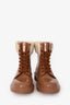 See By Chloe Tan Rubber Faux Shearling 'Florrie' Ankle Boots Size 38