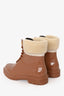 See By Chloe Tan Rubber Faux Shearling 'Florrie' Ankle Boots Size 38