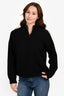 LouLou Studio Black Cashmere Quarter Zip Sweater Size S