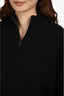LouLou Studio Black Cashmere Quarter Zip Sweater Size S