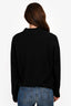 LouLou Studio Black Cashmere Quarter Zip Sweater Size S