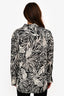 Frame Black/White Cotton/Silk Palm Print Button-Up Shirt Size S