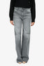 Mother Grey Denim 'Maven Heel' High Waisted Straight Leg Jeans Size 25