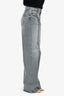 Mother Grey Denim 'Maven Heel' High Waisted Straight Leg Jeans Size 25