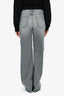 Mother Grey Denim 'Maven Heel' High Waisted Straight Leg Jeans Size 25