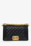 Pre-Loved Chanel™ 2022+ Black Quilted Lambskin Small Boy Bag