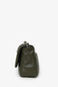 Pre-Loved Chanel™ 2022+ Khaki Green Leather 'Chanel™ 19' Small Flap
