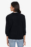 Hermes Vintage Black Suede Buttoned Lightweight Jacket Size 42