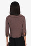 Miu Miu Red/Cream Wool Knit Jacket Size 40