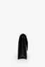Saint Laurent Black Grained Leather Envelope Wallet On Chain