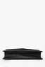 Saint Laurent Black Grained Leather Envelope Wallet On Chain