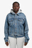 Celine Blue/Grey Denim Hoodie Jacket Size M