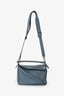 Loewe 2016 Blue Leather Small Puzzle Bag with Strap