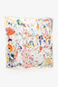 Hermès White/Orange Multicolour Silk Emile Et Une Nuit Scarf 90