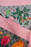 Gucci Brown/Pink Multicolour Floral Silk Scarf 90