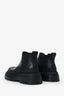 Bottega Veneta Black Leather Tire Chelsea Boots Size 38