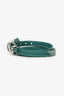 Goyard Green Leather Edmond Double Wrap Bracelet