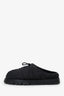 Prada Black Nylon Quilted Slipper Mule Size 38