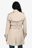 Burberry Beige 'Kensington Heritage' Mid-Length Trench Coat Size 2