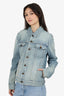 Saint Laurent Blue Classic Denim Jacket Size 46