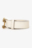 Gucci White Leather Dionysus Belt Size 80/32