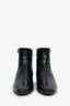 Christian Dior Black Leather Ankle Zip Boots Size 38.5