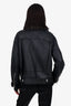Acne Studios Black Leather/Shearling Biker Jacket Size 38