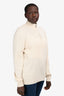 Brunello Cucinelli Cream 1/4 Zip Sweater Size 54 Mens