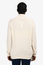Brunello Cucinelli Cream 1/4 Zip Sweater Size 54 Mens