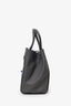 Fendi Grey/Blue Leather Pony Hair Petit 'Qu Tweet 2Jours' Tote