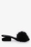 Alexander Wang Black Feather Mules Size 39