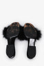 Alexander Wang Black Feather Mules Size 39