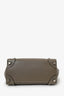 Celine Grey Leather Micro Luggage Tote