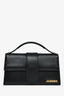 Jacquemus Black Leather Le Grand Bambino Top Handle with Strap