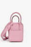 Hermès 2022 Mauve Sylvestre Clemence Leather Mini Lindy