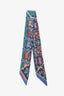 Hermès Multicolour Horse Print Silk Twilly