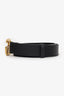 Gucci Black Gold Leather Belt Size 80/32