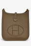 Hermès 2025 Etoupe Clemence Leather Evelyne TPM Crossbody