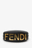 Fendi Black Leather 'Fendigraphy' Small Shoulder Bag
