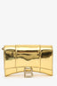Balenciaga Gold Hourglass Wallet On Chain