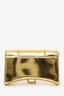Balenciaga Gold Hourglass Wallet On Chain
