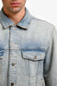 Gucci Blue Denim/GG Jacquard Reversible Jacket Size 46 Mens